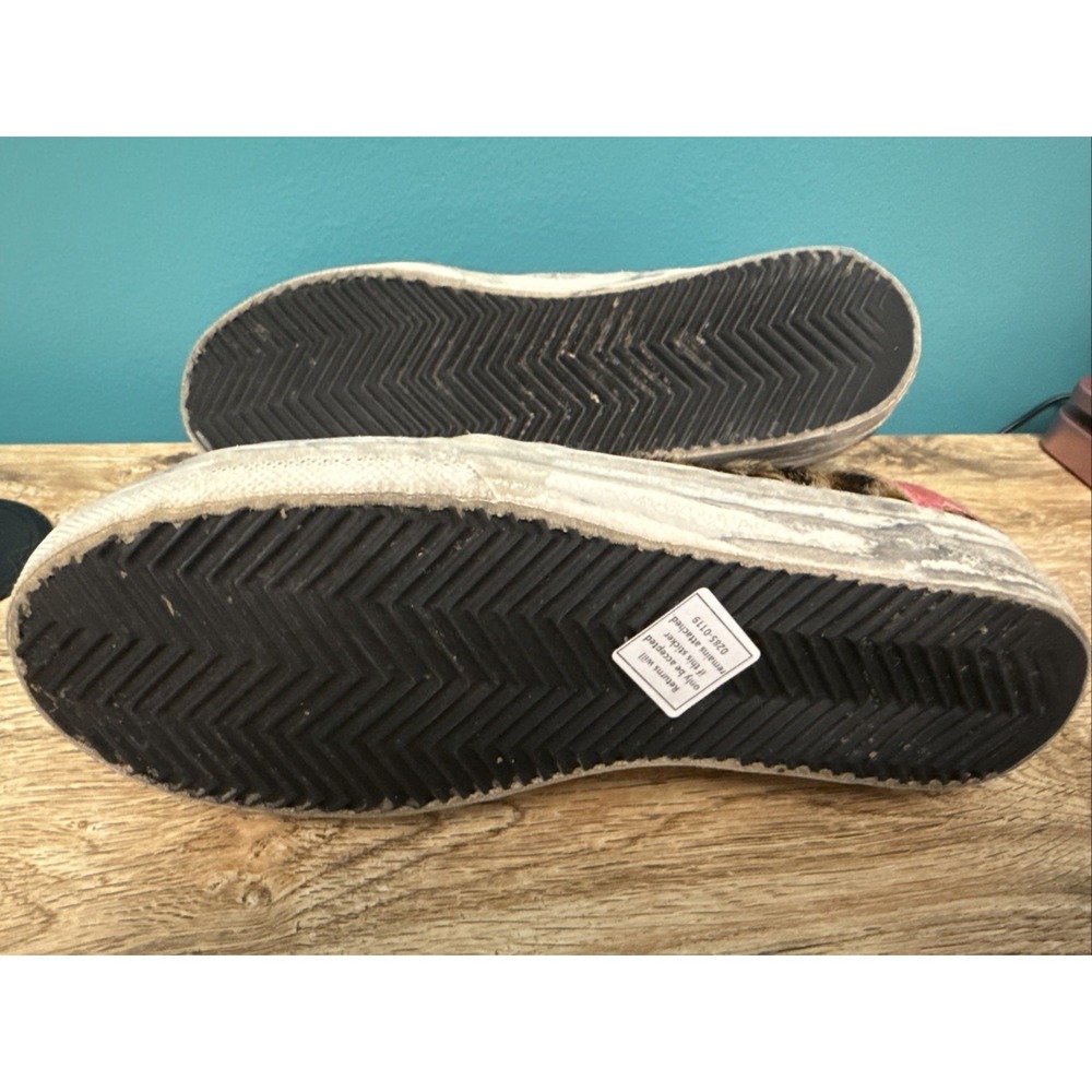 Golden Goose Deluxe Brand GGDB High Top Sneaker Leather Suede Leopard Slides 6 - Picture 8 of 10